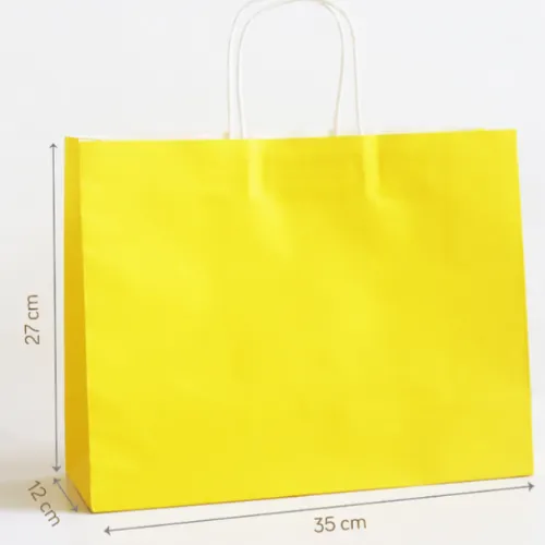 Túi giấy Kraft Vàng (size L)